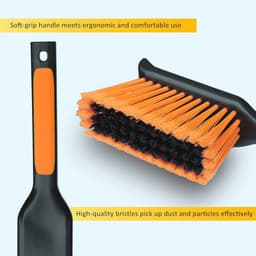 Zware metalen stofpan 17" met reinigingsborstelset — thumbnail 3