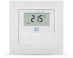 Draadloze wandthermostaat met luchtvochtigheidssensor - slimme accessoire voor Radiatorthermostaten en vloerverwarmingsregelaars - werkt met Alexa
