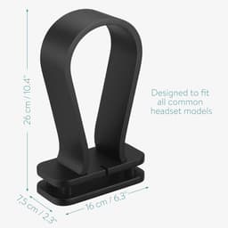 Houten Hoofdtelefoonhouder - Universele Houder met Kabelbeheer - Minimalistisch Design — thumbnail 3