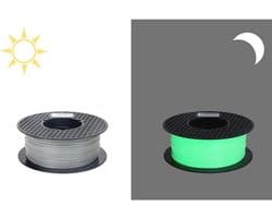 Glow in The Dark Green PETG Filament 1.75mm 1KG voor 3D Printing