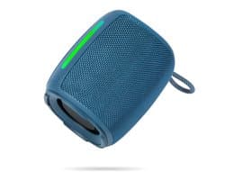 Draagbare Bluetooth luidspreker op oplaadbare USB-C batterij - TWS, USB, MicroSD, AUX, handsfree - Blauw