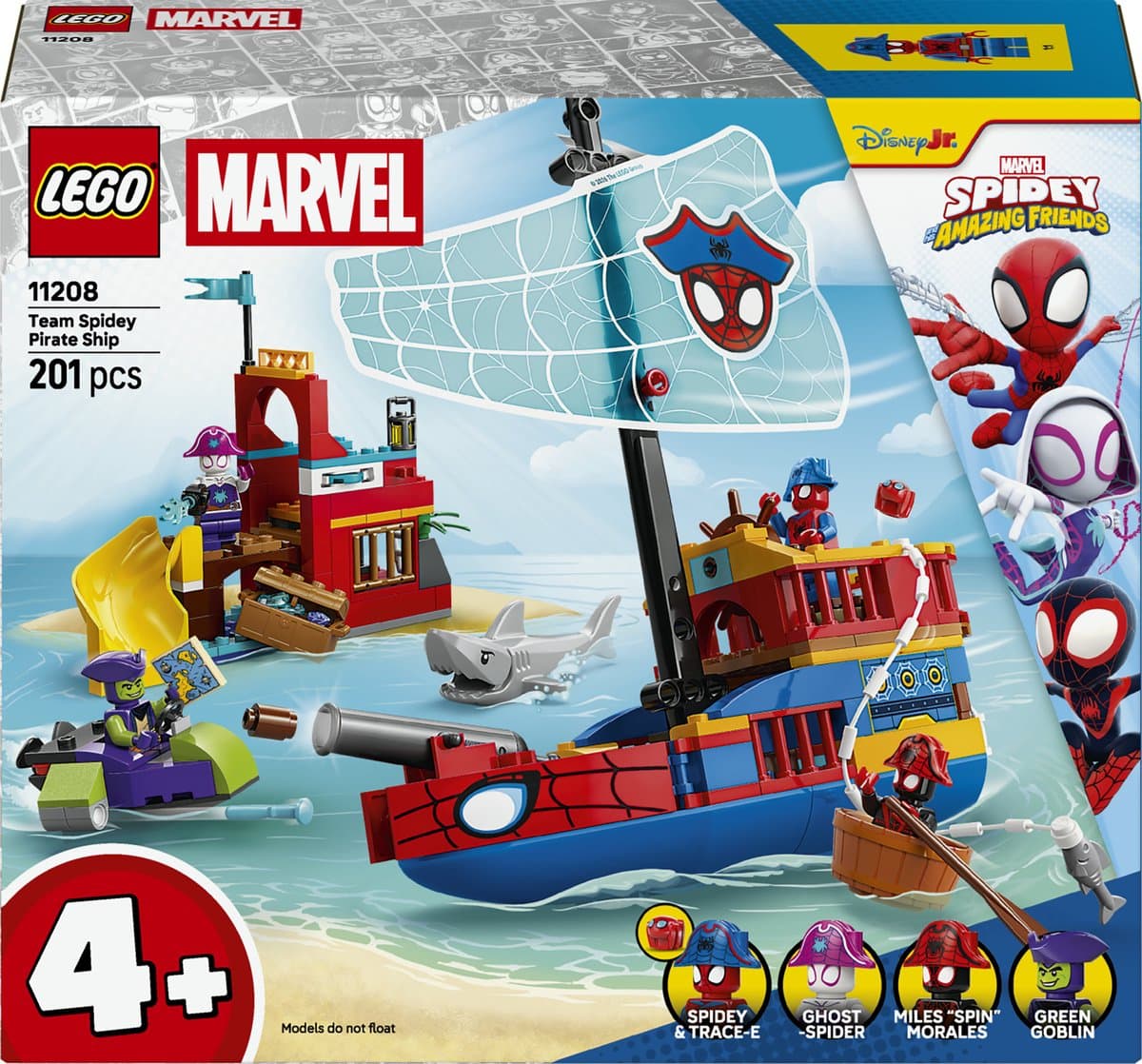 Lego Spider-man 11208 Team Spidey Piratenschip Bouwstenen — afbeelding 1