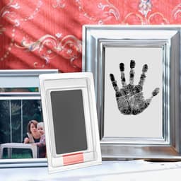 Allecta - Baby Hand- & Voetafdrukset voor Babyshower - 2 Stuks Pootafdrukset - Clean Touch Stempelkussen voor Pasgeborenen - Hond, Kat, Familiecadeau — thumbnail 4