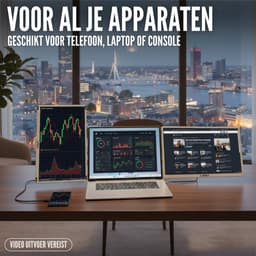 Triple Portable Monitor Ultimate 15.6" - Full HD Draagbare monitor met USB-C & HDMI - Tri screen - Plug & Play - Incl. Draagtas — thumbnail 3
