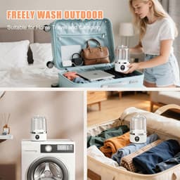 Mini wasmachine - Wasmachine - Draagbare wasmachine - Wasmachines - Mini-wasmachine - Draadloze wasmachine - Met USB-aansluiting - Ruimtebesparend - Lichtgewicht - Voor kamperen - Voor studentenkamers - Geschikt voor backpackers - Voor thuis — thumbnail 3
