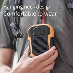 Draagbare Tailleclip Ventilator - USB Oplaadbaar, Mini Halsventilator voor T-shirts en Jassen — thumbnail 3