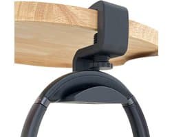 Koptelefoonhouder met Bureaubladklem (10–35 mm) – Zwart – Onder Bureau – Duurzaam PLA
