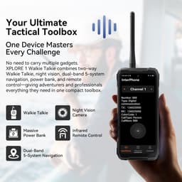 Blackview XPLORE 1 Walkie Talkie - Robuuste Smartphone - 5G - 36GB RAM - 256GB ROM - 6.78 inch - Robuuste Telefoon - Nachtzicht - Android 15 - NFC - GPS - Oranje — thumbnail 6