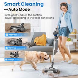 De Warenloods - Draadloze Steelstofzuiger - Handstofzuiger - Kruimeldief - Stofzuiger zonder zak - Op Accu - 1 liter stofbak - 2.8 kilo - Steelstofzuigers - 55 min werktijd - Vacuum Cleaner - Incl. Muurbeugel — thumbnail 3