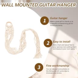 Ukelele Wandbeugel - 95 cm - Muurbeugel - Wandsteun - Gitaar muurbeugel - Gitaar Wandbeugel - Gitaar standaard - Hanger - Haak - Guitar Stand - Muurhaak - Viool Stand - Wanddecoratie - Expositie — thumbnail 3