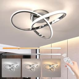 Dimbare Led-plafondlamp met Afstandsbediening - Modern en Functioneel - 36W - 3000K-6500K - Geschikt voor Woonkamer en Eetkamer — thumbnail 5
