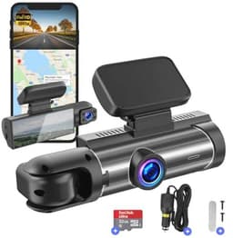 Dashcam voor auto - Dual Lens - WIFI & APP - Full HD - 170° Groothoek - Beweging Detectie & Parkeer Modus - G-Sensor - Loopopname - Micro SD 32GB — thumbnail 1