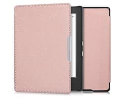E-reader Hoes met Magnetische Sluiting - Roze Goud - Geschikt voor Kobo Aura H2O