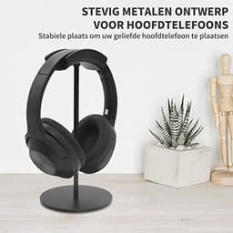 Metalen Hoofdtelefoonstandaard - Ruimtebesparende en Elegante Hoofdtelefoonhouder — thumbnail 2