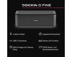 Hi-Fi Bluetooth Speaker voor Binnen en Buiten - Draadloos, Waterdicht, 50 Watt