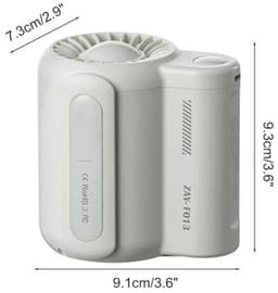 Draagbare Tailleclip Ventilator met 3 Snelheden - USB Oplaadbare Ventilator voor Buitenactiviteiten — thumbnail 4
