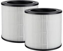 2 stuks vervangingsfilter - geschikt voor Philips 600-serie AC0650/10 AC0651/10 luchtreiniger - 3-in-1 vervangend HEPA-filter met actief koolstoffilter FY0611/30