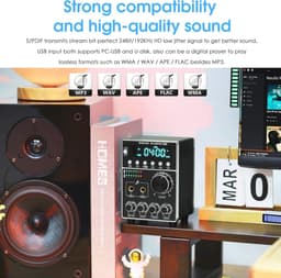 HiFi Dual MIC Digitale Versterker met Bluetooth en USB-speler — thumbnail 5