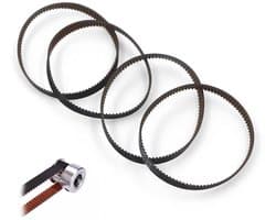 3D-printer tandriem 6 mm breed - rubber - lengte 200 mm - 4 stuks