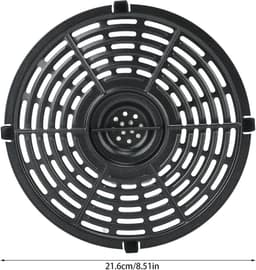 Anti-aanbak Heteluchtfriteuse Grillpan voor Airfryers 8,5 Inch - Vaatwasmachinebestendig — thumbnail 5