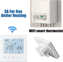 Slimme WiFi Thermostaat voor Ketel- en Vloerverwarming met Touchscreen en App-bediening — thumbnail 5
