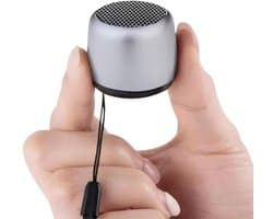 Mini Bluetooth Speaker met Deep Bass – Aluminium Behuizing – Sensor TWS Pairing – TF-kaart – Compact & Draagbaar – Zilver