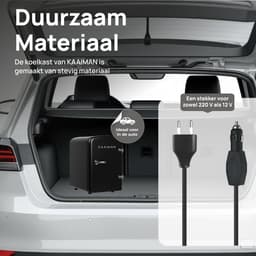 Kaaiman® Mini Koelkast 4L - Kleine Koelkast 12V/220V - Cosmetische Koelkast - Warm en Koud Functie - Skincare Fridge - Minikoelkast Slaapkamer - Zwart — thumbnail 2