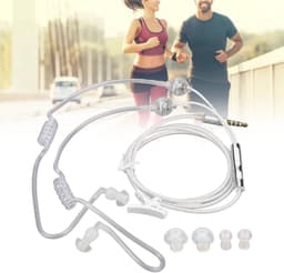 Binaurale 3,5 mm Jack Air Tube Headset met Ruisonderdrukking voor Laptop en Tablet - Wit - Geschikt voor Galaxy en NOTE-serie — thumbnail 3