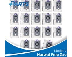 Narwal Freo Z10 Stofzakken (18 Stuks, Plus.Parts® alternatief voor CP-PJ-A00129-00-00)