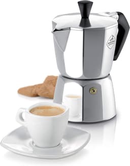 RVS Espressomaker voor alle fornuizen - 12.5 x 8.5 x 15.2 cm — thumbnail 2