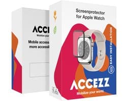 Accezz Screenprotector met applicator - Geschikt voor Apple Watch Series 7-9 - 41 mm