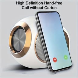 Bluetooth-luidspreker TWS draadloze subwoofer met kaartsleuf (wit) — thumbnail 3