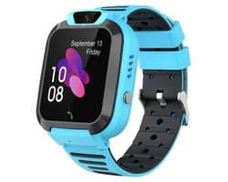 Vitdipy - Smartwatch Kinderen - Gps Horloge Kind - Smartwatch kinderen - Telefoonfuncties - Fotofunctie - Spatwaterdicht - SOS alarm - Blauw