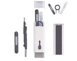 7-in-1 Multifunctionele Reinigingsset – Toetsenbord & Oortjes Cleaner – Keyboard Brush, Cleaning Pen, Keycap Puller – Geschikt voor Laptop, AirPods, Telefoon