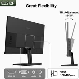 Koorui E2212F - Full HD VA Monitor - 24 Inch - 100 Hz - 6ms — thumbnail 3