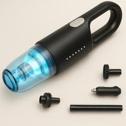 Draagbare stofzuiger - 600PA sterke zuigkracht HEPA filter - motor lange kabel - zonder opladen ontworpen om geschikt te zijn voor het reinigen van auto's — thumbnail 1