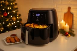 Daily Home - Airfryer - 6 Liter – 1700W Heteluchtfriteuse – Dubbel Verwarmingselement – Temperatuurbereik 80-200°C – ILAG Non-Stick PFAS-vrij – Smart Fryer - Airfryers - — thumbnail 2