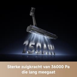 Snoerloze steelstofzuiger 33000Pa 150AW 81+ minuten accuduur HEPA-filter anti-klit voor tapijt hondenhaar en hardhout — thumbnail 4