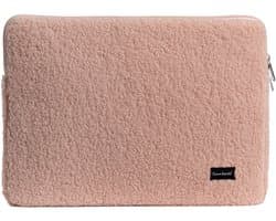 Bombata Teddy Laptop Sleeve - Laptop Hoes geschikt voor 13 / 13.3 / 14 inch Laptops - Roze