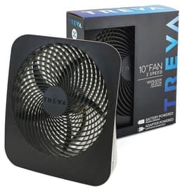 Draagbare 10 Inch Desktop Batterijventilator met Luchtcirculatie en 2 Koelsnelheden — thumbnail 5