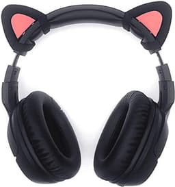 Decoratieve Roze Kattenoren voor Hoofdtelefoons - Verstelbare Accessoire voor Gaming Headsets — thumbnail 4