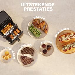 Princess Heteluchtfriteuse - 182278 - 3000W - Stack Airfryer 11,2liter - PFAS-Vrij - 2 lades (Sync) - 11 Bakprogramma's - Bespaart 45% ruimte - Dubbele gestapelde lades — thumbnail 11