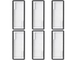 Filter - 6 stuks - geschikt voor Narwal Freo X Plus robotstofzuiger - accessoires vervangingsonderdeel - Wit