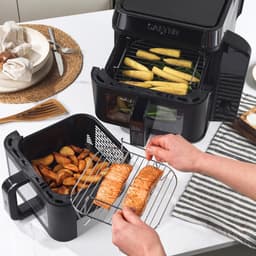 Verticale Heteluchtfriteuse met Dubbele Lade en Zichtvenster - Kook op 4 Niveaus — thumbnail 4