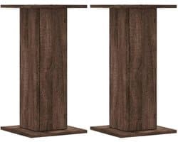 Set van 2 Houten Speaker Stands 60 cm Hoog - Universele Audio Luidspreker Meubels