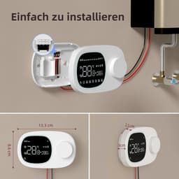 Slimme Wifi Thermostaat voor Elektrische Vloerverwarming - Programmeerbaar & Spraakgestuurd — thumbnail 3
