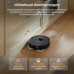 Roborock QV 35A robotstofzuiger - 8000Pa - met dweilfunctie - anti-verstrengeling - Dual Liftable Spinning Mops - Reactive Tech Obstacle Avoidance - Zelfreinigend - 2,7 L stofzak - 4 L watertank - Qrevo Plus/Qrevo upgrade — thumbnail 3