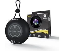 Draagbare Bluetooth Speaker met Polsband en LED-Lamp - Waterdicht en Krachtig Geluid voor Buiten en Reizen