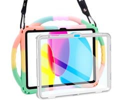 Kindvriendelijk Kinderhoesje voor 10,9 inch iPad 10e generatie - Schokbestendig, met Schermbeschermer en Handgreep