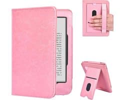 Premium PU-leder Hoes voor 6" eReaders met Auto Sleep/Wake en Kaartsleuf - Roze